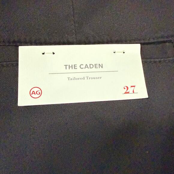 NWT AG Adriano Goldschmied The Caden Tailored Trouser Black Womens Size 27 - Picture 9 of 12
